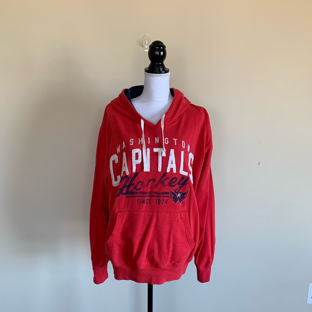 🎉HP🎉Large Washington Capitals Distressed Hockey Hoodie